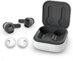 Echo Buds Audífonos inalámbricos Bluetooth 5.2 con Alexa, 20 horas de batería con estuche cargador, resistentes al sudor