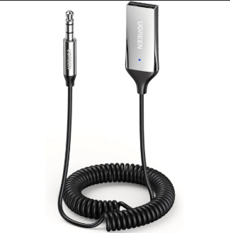 UGREEN Receptor Bluetooth a Audio 3.5mm para Altavoces y Radio de Carro