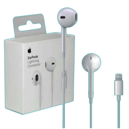 Apple EarPods Conector Lightning, Audífonos con Cable, Micrófono y Control Integrado