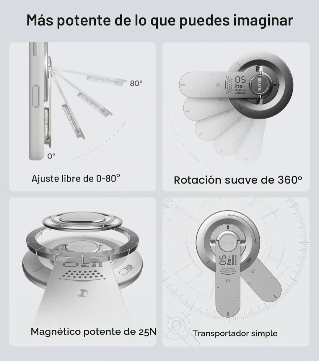 Foto 2 de Aulumu G05 Pro Magnetic Kickstand EDC