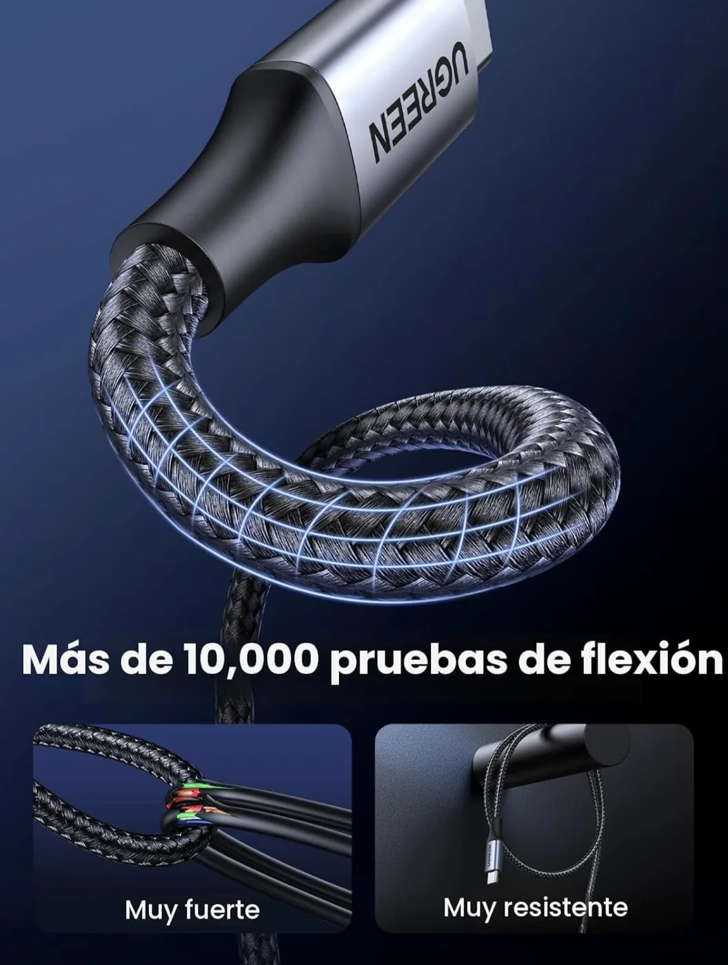 Foto 3 de UGREEN 60W USB C to USB C Cable, Fast Charging Cable