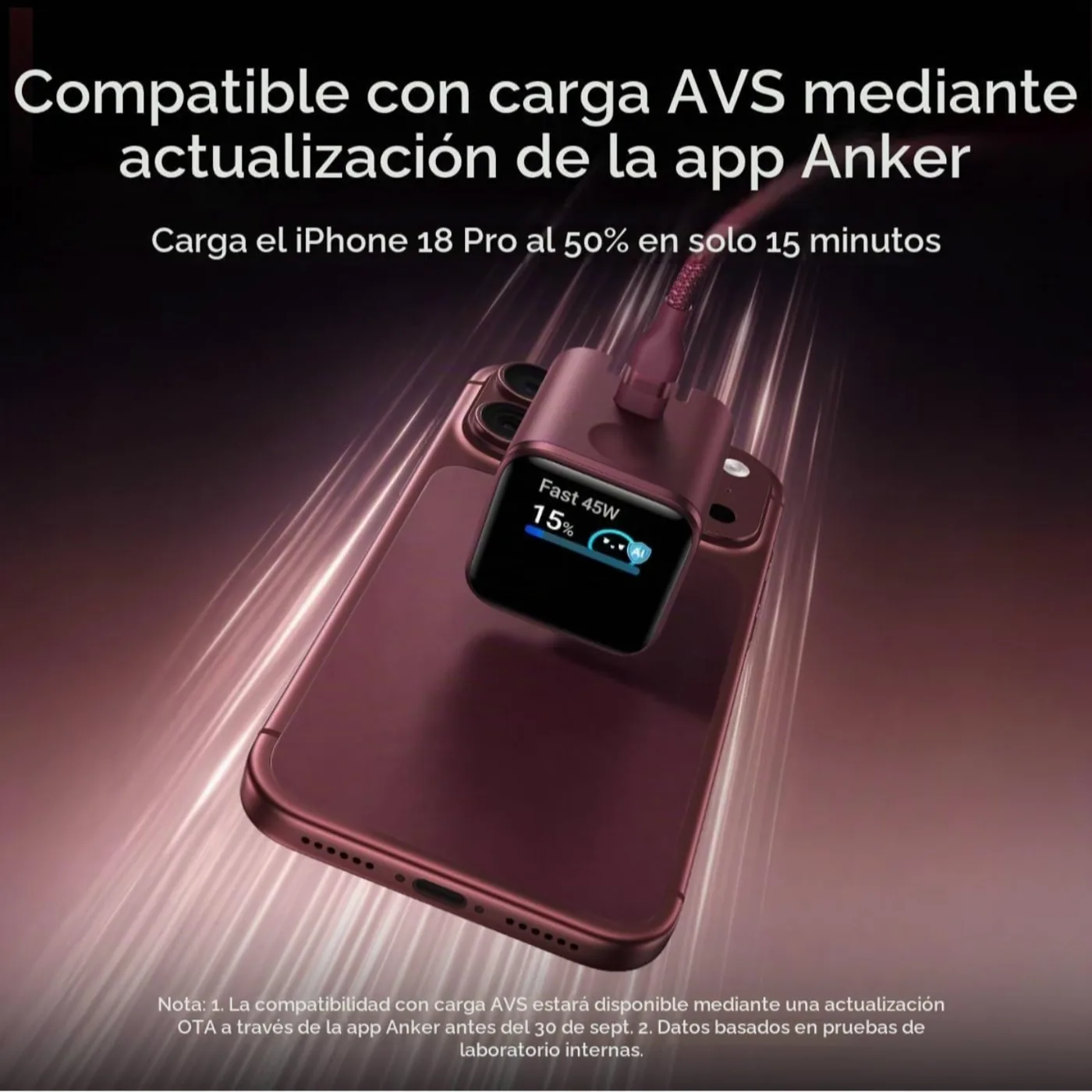 Foto 2 de Anker Nano Smart Display Charger 45W