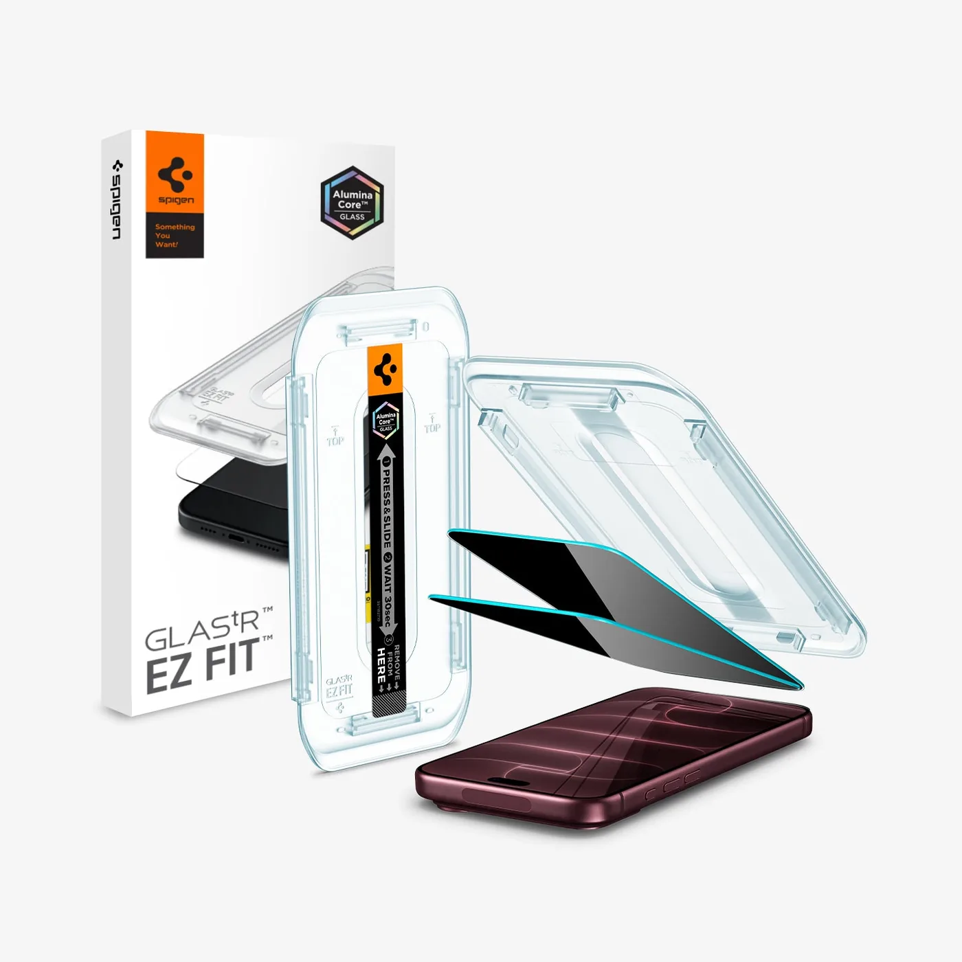Spigen GLAS.tR EZ Fit |  Privacy